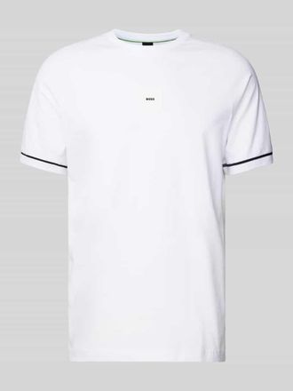 HUGO BOSS T-Shirt mit Label-Detail in Weiss, Gr&ouml;&szlig;e XL