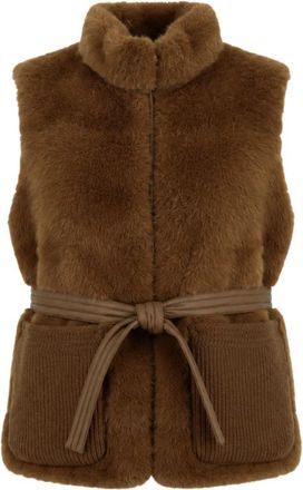 Duno Mouwloze bodywarmer - Dames - Bodywarmers - Bruin - M - Jassen