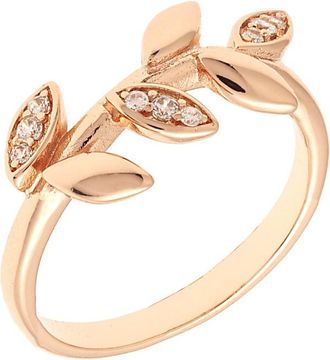 Sole du Soleil Lily Collection Womens 18k RG Plated Fashion Ring Size 5