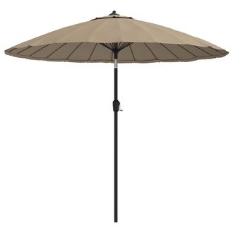 vidaXL Sombrilla De Jard&iacute;n Con Palo De Aluminio Taupe 250 Cm Vidaxl