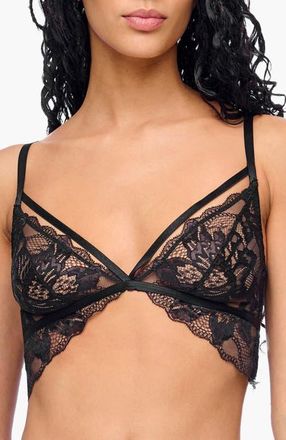 Cosabella Paradiso Triangle Bralette in Black at Nordstrom, Size Medium