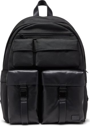 Diesel Multi-Pkts - Backpack in nylon with front pockets - Backpacks - Unisex - Black