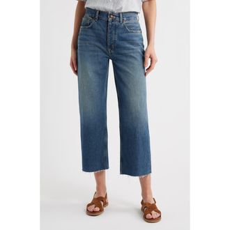 Madewell Low Slung Crop Baggy Jeans in Croswell Wash at Nordstrom, Size 29