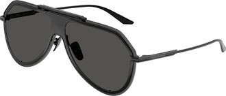 Dolce & Gabbana Zonnebril Dg 2309 01/87 Zwarte Frame - unisex - Zonnebrillen - Zwart - 43 MM - Accessoires