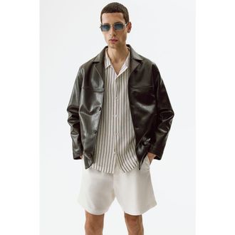 H&M Relaxed-fit linen-blend shorts in White at Nordstrom, Size Xx-Large