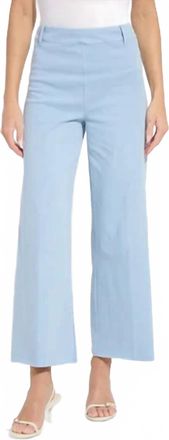 Lyss&eacute; Erin Hi Waist Wide Leg Jeans In Antique Wash Chalk Blue