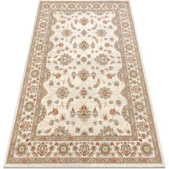 RugsX Rugsx - Alfombra De Lana Soho 477.15.la102 Osta Adorno, Marco Natural Beige / Terracota Beige 135x200 Cm