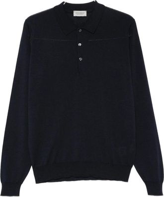 John Smedley Belpert Long-sleeve Polo Sweater