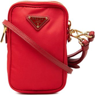 Prada Pre-owned Prada Tessuto Double Zip Phone Case Ladies QLVECKEKL11OP7W5