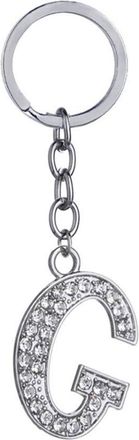 Vosarea silver accessories womens black wallet for women Bracelet car Metal Rhinestone letter key ring keychains for women key bags Miss