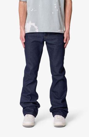 mnml Raw Bootcut Jeans in Rinsed Indigo at Nordstrom, Size 36