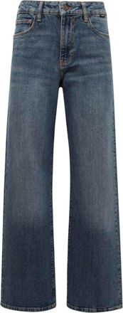 Mavi Weite Jeans MAVI Mavi Jeans Malibu, Damen, Gr. 27, L&auml;nge 32, blau, Obermaterial: 99% Baumwolle CO. 1% Elasthan EL., Jeans Weite Jeans