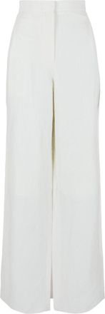 Ferragamo Wide-Leg Linen Pants