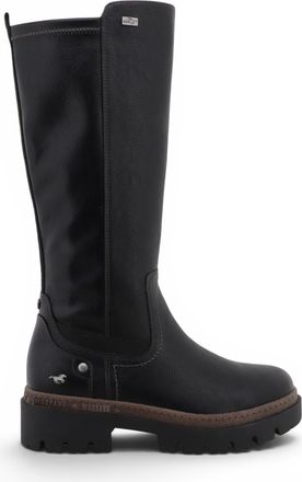 Mustang Womens Black Knee High Chunky Long Winter Boots - M0062001