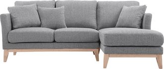 Miliboo Sofa De Esquina Derecha N&oacute;rdico Gris Claro Oslo