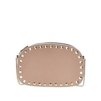 Valentino Garavani Grained leather Rockstud crossbody mini bag Woman One Size
