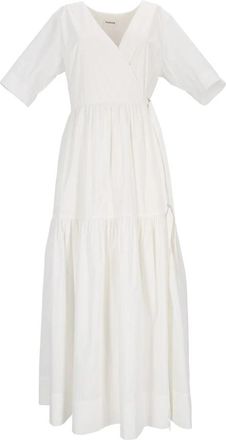 P.A.R.O.S.H. Abito - Dames - Casual kleedjes - Wit - S - Kleedjes