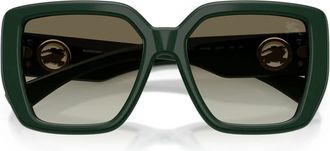 Burberry Be 4471 Zonnebrillen - Dames - Zonnebrillen - Groen - 54 MM - Nylon - Accessoires