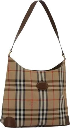 Burberry Pre-owned Shoulder Bags, female, Beige, Size: ONE SIZE Pre-owned Shoulder Bag