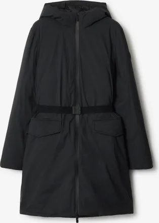 Burberry Mid-length Hooded Nylon Coat, Size: XXS