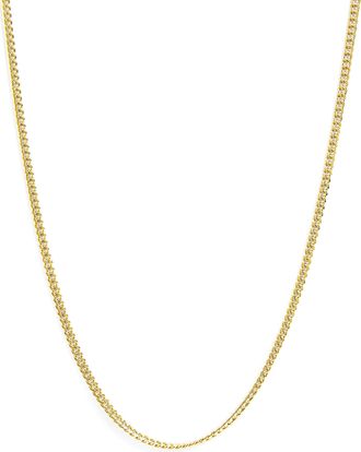 House of Brilliance Semi-Solid 14K Yellow Gold 4.5mm Miami Cuban Chain Necklace