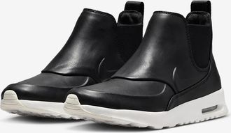 Nike Womens Nike Air Max Thea Mid 859550-001 Black Chelsea Casual Shoes HAM313
