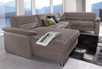 Sit&more Wohnlandschaft &raquo;Ascara U-Form&laquo; inklusive Boxspring/Federkern-Polsterung, wahlweise mit Bettfunktion