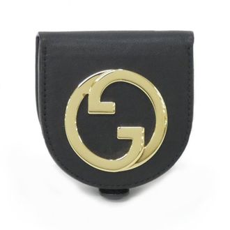 Gucci Black Leather Coin Purse/Coin Case (Pre-Owned)