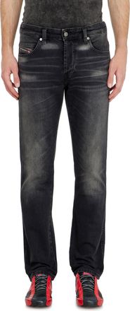 Diesel Slim Jeans Regular Waist 1993 D-Vyl, Black/Dark grey, Button fly