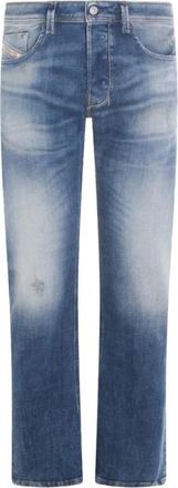 Diesel Straight Jeans - Heren - Regular Fit Jeans - Blauw - W38 - Katoen - Jeans