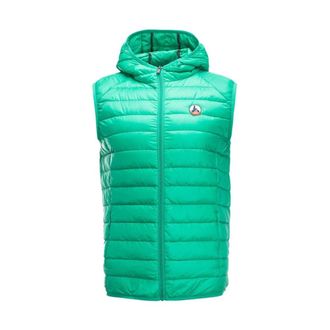 Jott Hooded Sleeveless Puffer Vest - Heren - Bodywarmers - Groen - L - Jassen