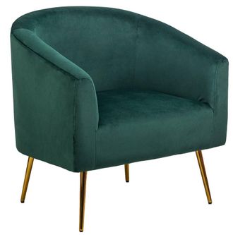 Nordlys Scandinavian Design Metal Leg Lounge Chair in Green