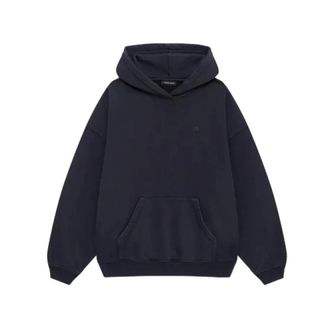 Anine Bing Hoodies, female, Black, Size: XS Harvey Sweatshirt Stencil