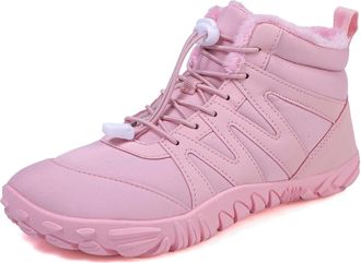 Generic Womens Snow Boots Couples Winter Lace up Boots Warm Comfortable for Men and Women Thermal Insulated Waterproof Casual Shoes Cold Weather Footwear