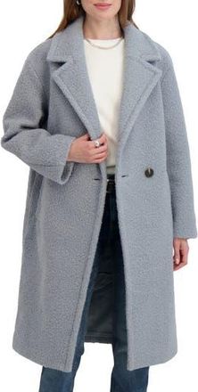 Elie Tahari Ivy Double Breasted Longline Coat in Powder Blue at Nordstrom Rack, Size X-Small
