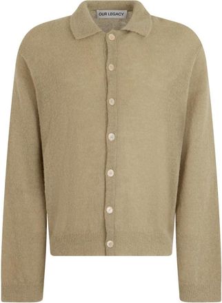 Our Legacy Avond Polo Vest - Heren - Vesten - Beige - L - Wol - Truien & Vesten