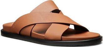 Stuart Weitzman Berkley Slide Sandal in Cognac at Nordstrom, Size 10