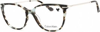 Calvin Klein Ladies Brown Rectangular Eyeglass Frames CK22500