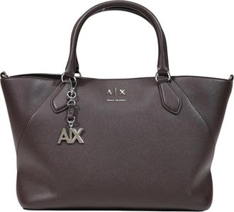 A|X Armani Exchange Tote Shopper - Dames - Shoppers - Bruin - ONE Size - Tassen