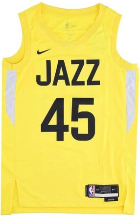 Nike Basketbal Tank Top Icon Edition 22 - Heren - Fitness - Geel - L - Polyester - Fitness