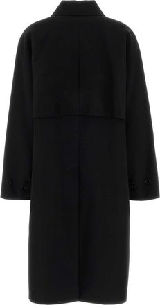 Jil Sander Coat Trench Coat - Black