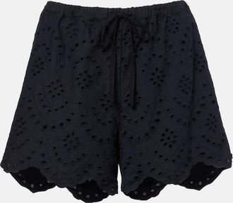 Poupette St Barth Cruse broderie anglaise cotton shorts