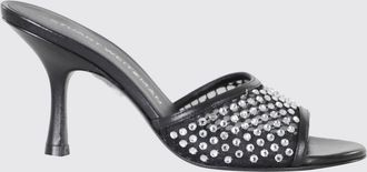 Stuart Weitzman Mules in nylon a rete con strass