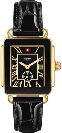 Michele Deco Mid Sport Quartz Black Dial Ladies Watch MWW06H000004