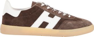 Hogan Brown Cool Laced Suede Sneakers
