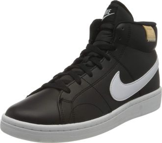 Nike Nike Mens Court Royale 2 MID Tennis Shoe, Black White Onyx, 12 UK