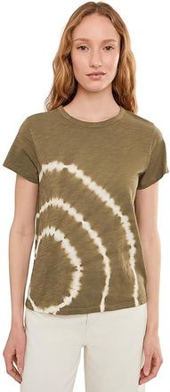 Elliott Lauren Sonar - Short Sleeve Circular Tye Dye T-Shirts Womens T Shirt Cactus : MD, Cotton