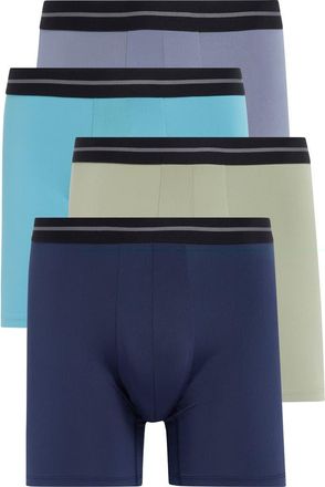 Nordstrom Rack 4-Pack Microfiber Boxer Briefs in Blue Navy Multi at Nordstrom Rack, Size Xx-Large