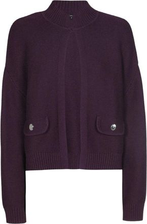 Caroline Biss Caroline Biss - Elegante Bolero Vest - Dames - Truien - Paars - Maat: 3XL