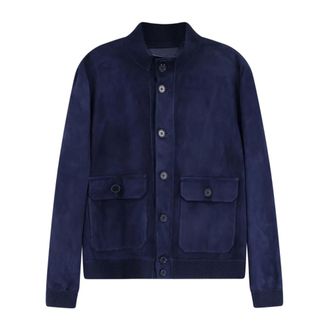 Salvatore Santoro Heren, Jassen, Blauw, Maat: L Su&egrave;de
